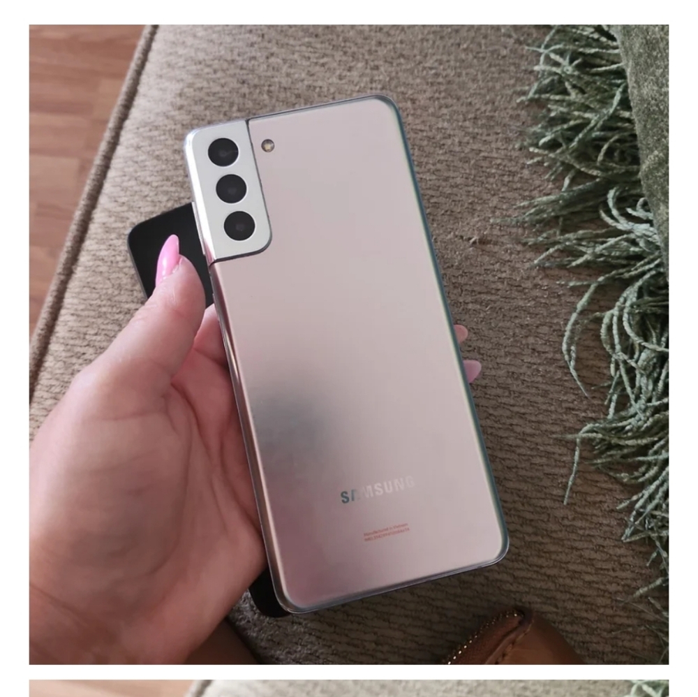 Samsung Smartphone with Black and Silver Finish
